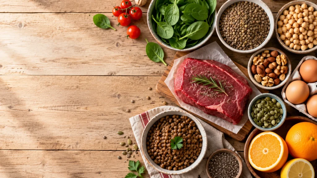 Alimentos ricos en hierro: qué comer para subir tu hemoglobina