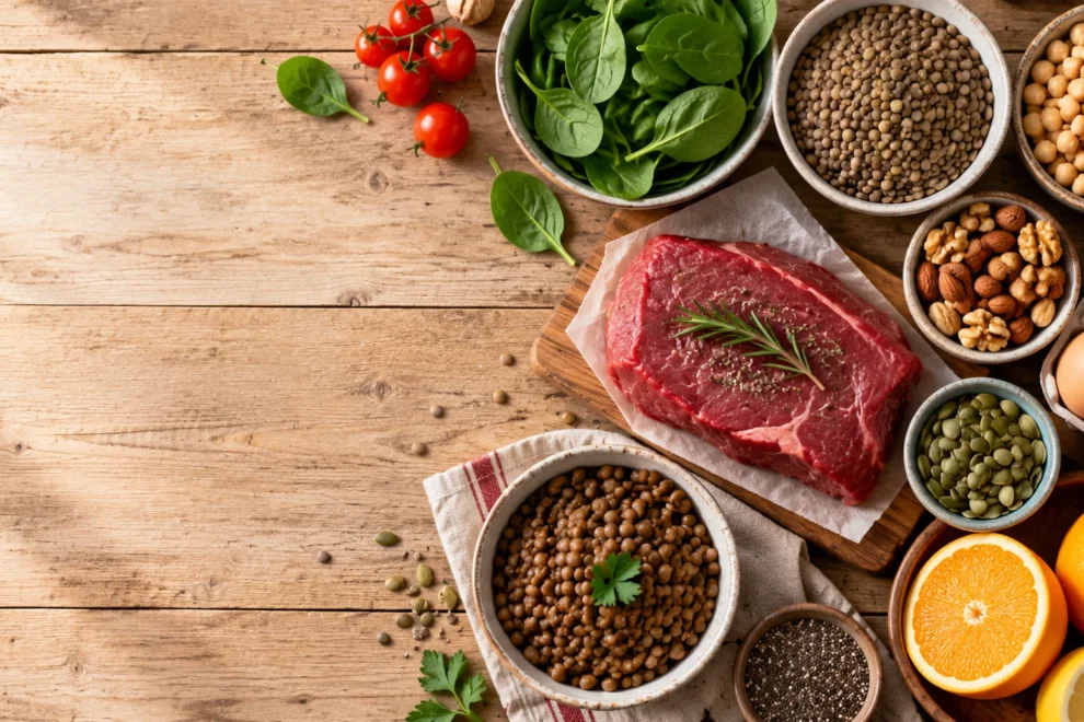 Alimentos ricos en hierro: qué comer para subir tu hemoglobina